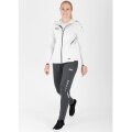 JAKO Trainingsanzug Challenge mit Kapuze (Jacke und Hose) weiss/anthrazitgrau Damen