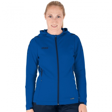 JAKO Trainingsjacke Challenge mit Kapuze royalblau Damen