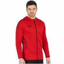 JAKO Trainingsjacke Challenge mit Kapuze rot/schwarz