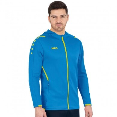 JAKO Trainingsjacke Challenge mit Kapuze hellblau Herren