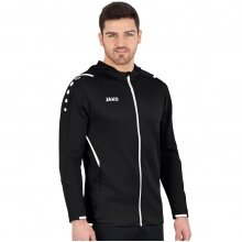 JAKO Trainingsjacke Challenge mit Kapuze schwarz/weiss Herren