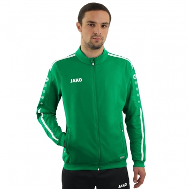 JAKO Trainingsjacke Striker 2.0 (100% Shiny-Polyester-Tricot) sportgrün/weiss Herren