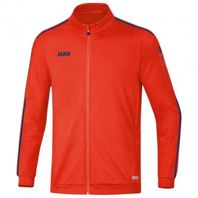 JAKO Trainingsjacke Striker 2.0 (100% Shiny-Polyester-Tricot) orange/navy Kinder