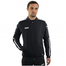 JAKO Trainingsjacke Striker 2.0 (100% Shiny-Polyester-Tricot) schwarz/weiss Herren