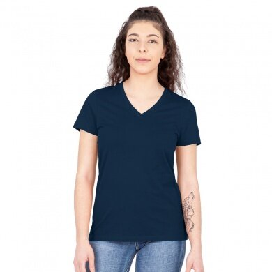 JAKO Freizeit Shirt Organic (Bio-Baumwolle) marineblau Damen