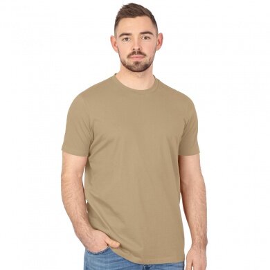 JAKO Freizeit Tshirt Organic (Bio-Baumwolle) sandbraun Herren