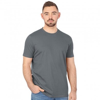 JAKO Freizeit Tshirt Organic (Bio-Baumwolle) steingrau Herren