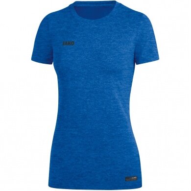 JAKO Sport/Freizeit Shirt Premium Basics (Polyester-Stretch-Jersey) blau meliert Damen