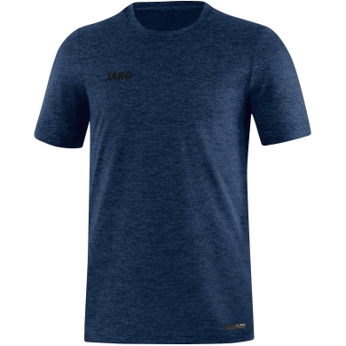 JAKO Sport/Freizeit Tshirt Premium Basics (Polyester-Stretch-Jersey) dunkelblau meliert Herren