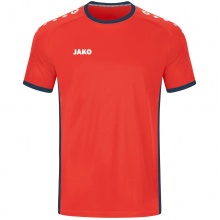 JAKO Sport-Tshirt Trikot Primera Kurzarm (schlichtes Design, Polyester-Interlock) orange/navy Kinder