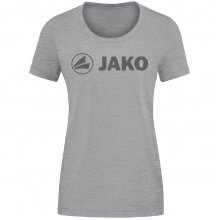 JAKO Freizeit-Shirt Promo (Bio-Baumwolle) hellgrau meliert Damen