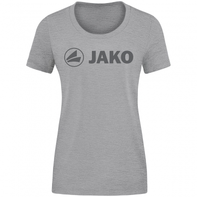 JAKO Freizeit-Shirt Promo (Bio-Baumwolle) hellgrau meliert Damen