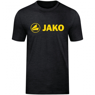 JAKO Freizeit-Tshirt Promo (Bio-Baumwolle) schwarzmeliert/gelb Jungen