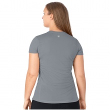 JAKO Lauf-Tshirt Run 2.0 (Polyester-Micro-Mesh, atmungsaktiv) steingrau Damen