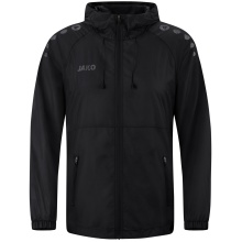 JAKO Funktionsjacke Lightweight Flow mit Kapuze (wind- und wasserabweisend) schwarz Herren