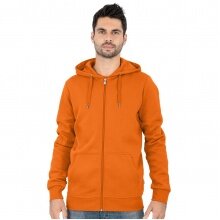 JAKO Kapuzenjacke Organic (Bio-Baumwolle) orange Herren