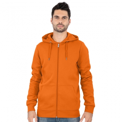 JAKO Kapuzenjacke Organic (Bio-Baumwolle) orange Herren