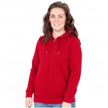 JAKO Kapuzenjacke Organic (Bio-Baumwolle) rot Damen