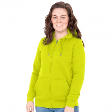 JAKO Kapuzenjacke Organic (Bio-Baumwolle) limegrün Damen