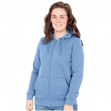 JAKO Kapuzenjacke Organic (Bio-Baumwolle) hellblau Damen