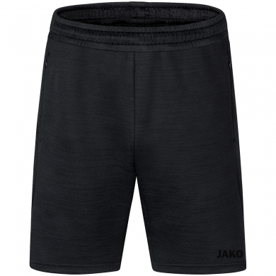 JAKO Trainingshose Short Challenge - sportiver Schnitt, melange Optik - schwarz meliert Jungen