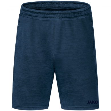 JAKO Trainingshose Short Challenge - sportiver Schnitt, melange Optik - blau meliert Jungen