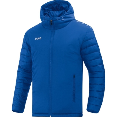 JAKO Hybrid-Stadionjacke Team (wasserabweisend, wärmeisolation) mit Kapuze royalblau Herren