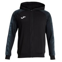 Joma Kapuzenjacke Elite XI Full-Zip (Fleece-Futter) schwarz/anthrazitgrau Herren