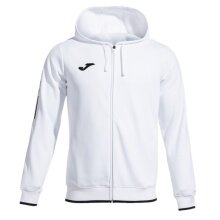 Joma Kapuzenjacke Olimpiada Full-Zip (Fleece-Futter) weiss Herren