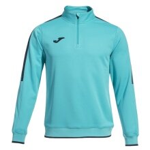 Joma Pullover Olimpiada Sweatshirt (Half-Zip, 100% Polyester) türkis/schwarz Herren