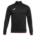 Joma Pullover Olimpiada Sweatshirt (Half-Zip, 100% Polyester) schwarz/rot Herren