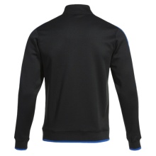 Joma Pullover Olimpiada Sweatshirt (Half-Zip, 100% Polyester) schwarz/royalblau Herren