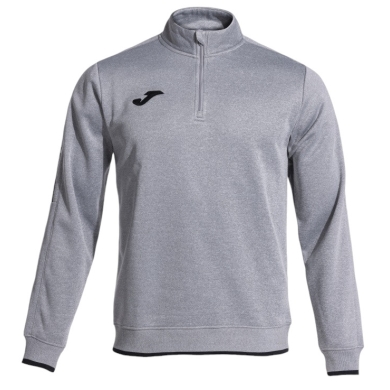 Joma Pullover Olimpiada Sweatshirt (Half-Zip, 100% Polyester) grau Herren