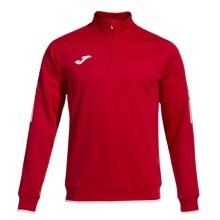 Joma Pullover Olimpiada Sweatshirt (Half-Zip, 100% Polyester) rot Herren