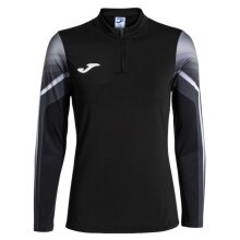 Joma Lauf-Langarmshirt Elite XI (Sweatshirt, Half-Zip) schwarz/anthrazitgrau Damen