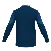 Joma Lauf-Langarmshirt Elite XI (Sweatshirt, Half-Zip) marineblau/fluogrün Herren