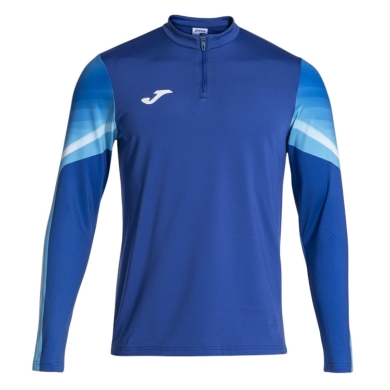 Joma Lauf-Langarmshirt Elite XI (Sweatshirt, Half-Zip) royalblau/weiss Herren