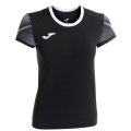 Joma Lauf-Shirt Elite XI (schnelltrocknend, atmungsaktiv) schwarz/anthrazitgrau Damen