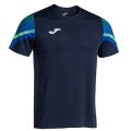 Joma Lauf-Shirt Elite XI (schnelltrocknend, atmungsaktiv) marineblau/fluogrün Herren