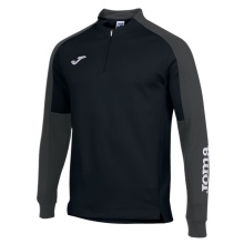 Joma Pullover Eco Championship Sweatshirt (Half-Zip, hoher Tragekomfort) schwarz/anthrazitgrau Herren