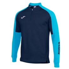 Joma Pullover Eco Championship Sweatshirt (Half-Zip, hoher Tragekomfort) marineblau/türkis Herren