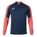 Joma Pullover Eco Championship Sweatshirt (Half-Zip, hoher Tragekomfort) marineblau/orange Herren