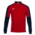 Joma Pullover Eco Championship Sweatshirt (Half-Zip, hoher Tragekomfort) rot/marineblau Herren