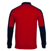 Joma Pullover Eco Championship Sweatshirt (Half-Zip, hoher Tragekomfort) rot/marineblau Herren