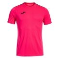 Joma Sport-Tshirt Olimpiada (100% Polyester) fuchsia/schwarz Herren