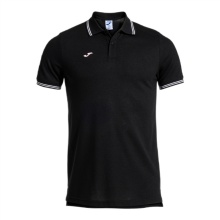 Joma Sport-Polo Confort Classic (atmungsaktiv, bequem) schwarz Herren