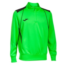 Joma Pullover Championship VII Sweatshirt (Half-Zip, Fleece-Futter) neongrün Herren