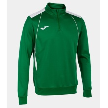 Joma Pullover Championship VII Sweatshirt (Half-Zip, Fleece-Futter) grün/weiss Herren