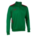 Joma Pullover Championship VII Sweatshirt (Half-Zip, Fleece-Futter) grün/rot Herren