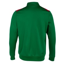 Joma Pullover Championship VII Sweatshirt (Half-Zip, Fleece-Futter) grün/rot Herren